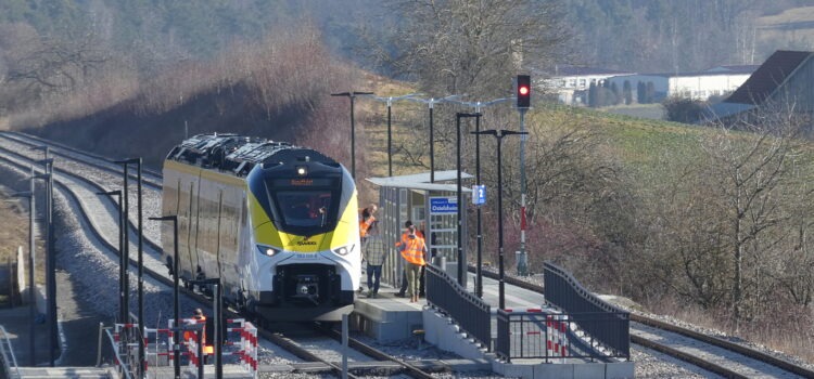 Testfahrt mit Siemens Mireo Plus B am 19. Januar 2026 in Ostelsheim